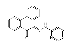 10-(pyridin-2-ylhydrazinylidene)phenanthren-9-one结构式