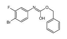 Benzyl (4-broMo-3-fluorophenyl)carbaMate structure