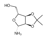2',3'-O-isopropylidene-D-ribofuranosylamine结构式