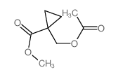 methyl 1-(acetyloxymethyl)cyclopropane-1-carboxylate structure