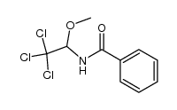 N-(2,2,2-trichloro-1-methoxyethyl)benzamide结构式