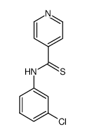 N-(3-chlorophenyl)pyridine-4-carbothioamide结构式