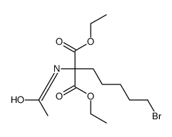 diethyl 2-acetamido-2-(5-bromopentyl)propanedioate结构式