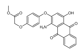 methyl [4-[(1-amino-9,10-dihydro-4-hydroxy-9,10-dioxo-2-anthryl)oxy]phenoxy]acetate结构式