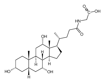 glycocholic acid, [glycine-1-14c] Structure