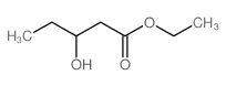 Pentanoic acid,3-hydroxy-, ethyl ester结构式