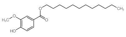 dodecyl 4-hydroxy-3-methoxy-benzoate Structure