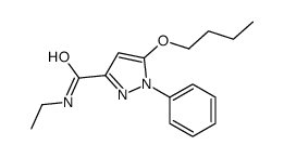 5-Butoxy-N-ethyl-1-phenyl-1H-pyrazole-3-carboxamide结构式