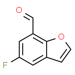 7-Benzofurancarboxaldehyde,5-fluoro-(9CI)结构式