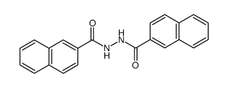 N2-[(2-Naphthalenyl)carbonyl]-2-naphthalenecarbohydrazide结构式