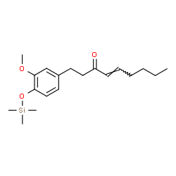 1-[3-Methoxy-4-[(trimethylsilyl)oxy]phenyl]-4-nonen-3-one结构式