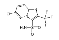 6-CHLORO-2-TRIFLUOROMETHYL-IMIDAZO[1,2-B]PYRIDAZINE-3-SULFONIC ACID AMIDE结构式