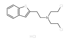 Benzo[b]thiophene-2-ethanamine,N,N-bis(2-chloroethyl)-, hydrochloride (1:1) Structure
