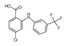 Benzoic acid,4-chloro-2-[[3-(trifluoromethyl)phenyl]amino]- Structure