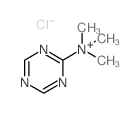 1,3,5-Triazin-2-aminium,N,N,N-trimethyl-, chloride (1:1) structure