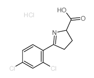 5-(2,4-dichlorophenyl)-3,4-dihydro-2H-pyrrole-2-carboxylic acid结构式