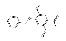 5-Benzyloxy-4-methoxy-2-nitrobenzaldehyde Structure