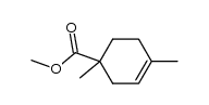 methyl 1,4-dimethyl-3-cyclohexene-1-carboxylate结构式