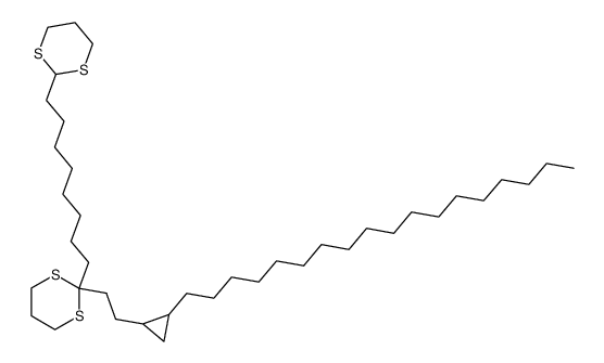 2-(8-[1,3]Dithian-2-yl-octyl)-2-[2-(2-octadecyl-cyclopropyl)-ethyl]-[1,3]dithiane Structure
