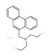 2-chloro-N-(2-chloroethyl)-N-(phenanthren-9-ylmethyl)ethanamine structure