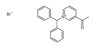 1-(1-benzhydrylpyridin-1-ium-3-yl)ethanone,bromide Structure