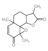 1,4a,7a-trimethyl-3a,7a,8,9a-tetrahydro-9H-oxireno[2',3':8,8a]naphtho[1,2-b]furan-2,5(1H,4aH)-dione结构式