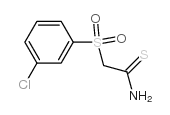 2-(3-氯苯磺酰基)硫代乙酰胺结构式