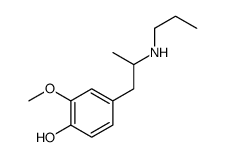 2-methoxy-4-[2-(propylamino)propyl]phenol结构式
