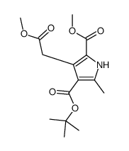 4-tert-Butyl 2-methyl 3-(2-methoxy-2-oxoethyl)-5-methyl-1H-pyrrole-2,4-dicarboxylate结构式