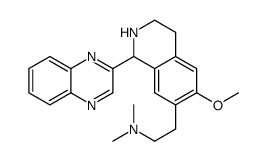 7-Isoquinolineethanamine,1,2,3,4-tetrahydro-6-methoxy-N,N-dimethyl-1-(2-quinoxalinyl)-(9CI) Structure