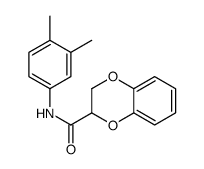 N-(3,4-dimethylphenyl)-2,3-dihydro-1,4-benzodioxine-3-carboxamide结构式