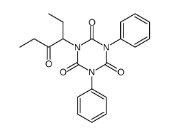 1-(1-ethyl-2-oxo-butyl)-3,5-diphenyl-[1,3,5]triazinane-2,4,6-trione Structure