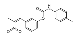 [3-(2-nitroprop-1-enyl)phenyl] N-(4-methylphenyl)carbamate结构式