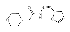 N-(2-furylmethylideneamino)-2-morpholin-4-yl-acetamide结构式