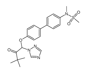 1-[4'-(methanesulfonyl-methyl-amino)-biphenyl-4-yloxy]-3,3-dimethyl-1-[1,2,4]triazol-1-yl-butan-2-one结构式