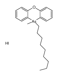 10-methyl-10-nonylphenoxarsinin-5-ium,iodide结构式