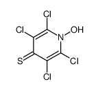 2,3,5,6-tetrachloro-1-hydroxypyridine-4-thione结构式