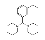 1-[(3-ethylphenyl)-piperidin-1-ylmethyl]piperidine Structure