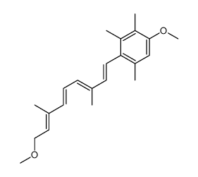 1-methoxy-4-[(1Z,3Z,5Z,7Z)-9-methoxy-3,7-dimethylnona-1,3,5,7-tetraenyl]-2,3,5-trimethylbenzene结构式