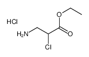 ethyl 3-amino-2-chloropropanoate,hydrochloride Structure