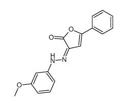3-[(3-Methoxy-phenyl)-hydrazono]-5-phenyl-3H-furan-2-one结构式