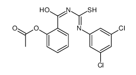 [2-[(3,5-dichlorophenyl)carbamothioylcarbamoyl]phenyl] acetate结构式