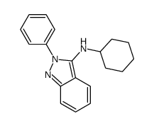 N-cyclohexyl-2-phenylindazol-3-amine Structure