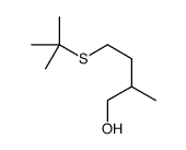 4-tert-butylsulfanyl-2-methylbutan-1-ol结构式