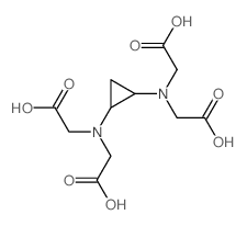 GLYCINE, N,N-1,2-CYCLOPROPANEDIYLBIS(N-(CARBOXYMETHYL)-, trans- Structure