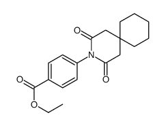 ethyl 4-(2,4-dioxo-3-azaspiro[5.5]undecan-3-yl)benzoate结构式