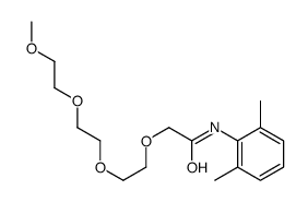 N-(2,6-dimethylphenyl)-2-[2-[2-(2-methoxyethoxy)ethoxy]ethoxy]acetamide结构式