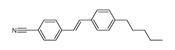 (E)-4-cyano-4'-pentylstilbene Structure