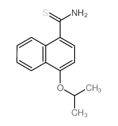 1-Naphthalenecarbothioamide,4-(1-methylethoxy)- structure