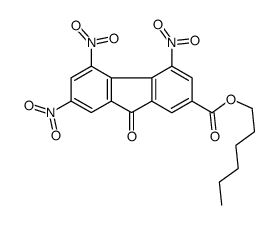 hexyl 4,5,7-trinitro-9-oxofluorene-2-carboxylate结构式